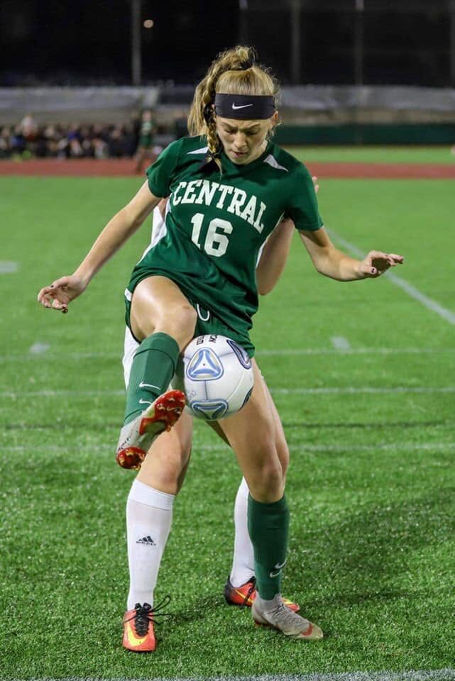 Central player number 16 controlling the ball